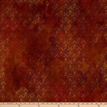 In The Beginning Digital Dragons Flames Red/Orange Fabric by The Yard