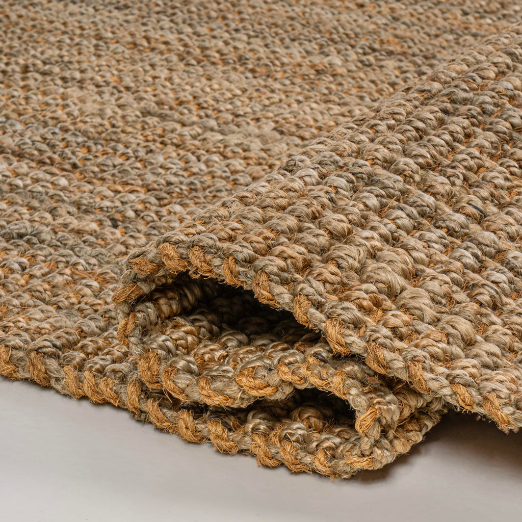 Biot Handwoven Jute Solid Natural Runner Rug, 2x8, Traditional, Rustic, Farmhouse, Coastal, Easy-Cleaning