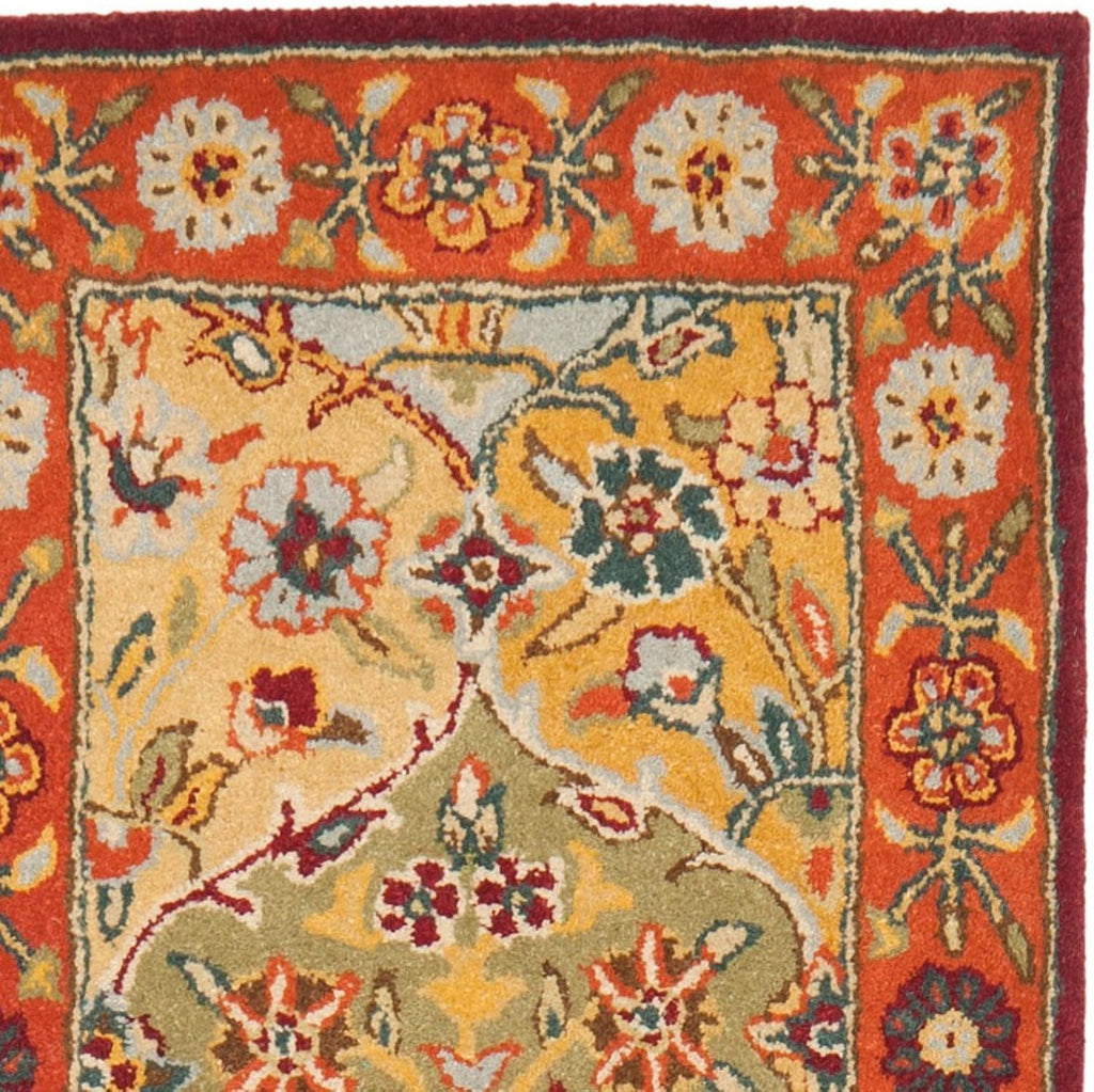 Heritage 12' x 15' Multi / Red Handmade Traditional Oriental Premium Wool Area Rug