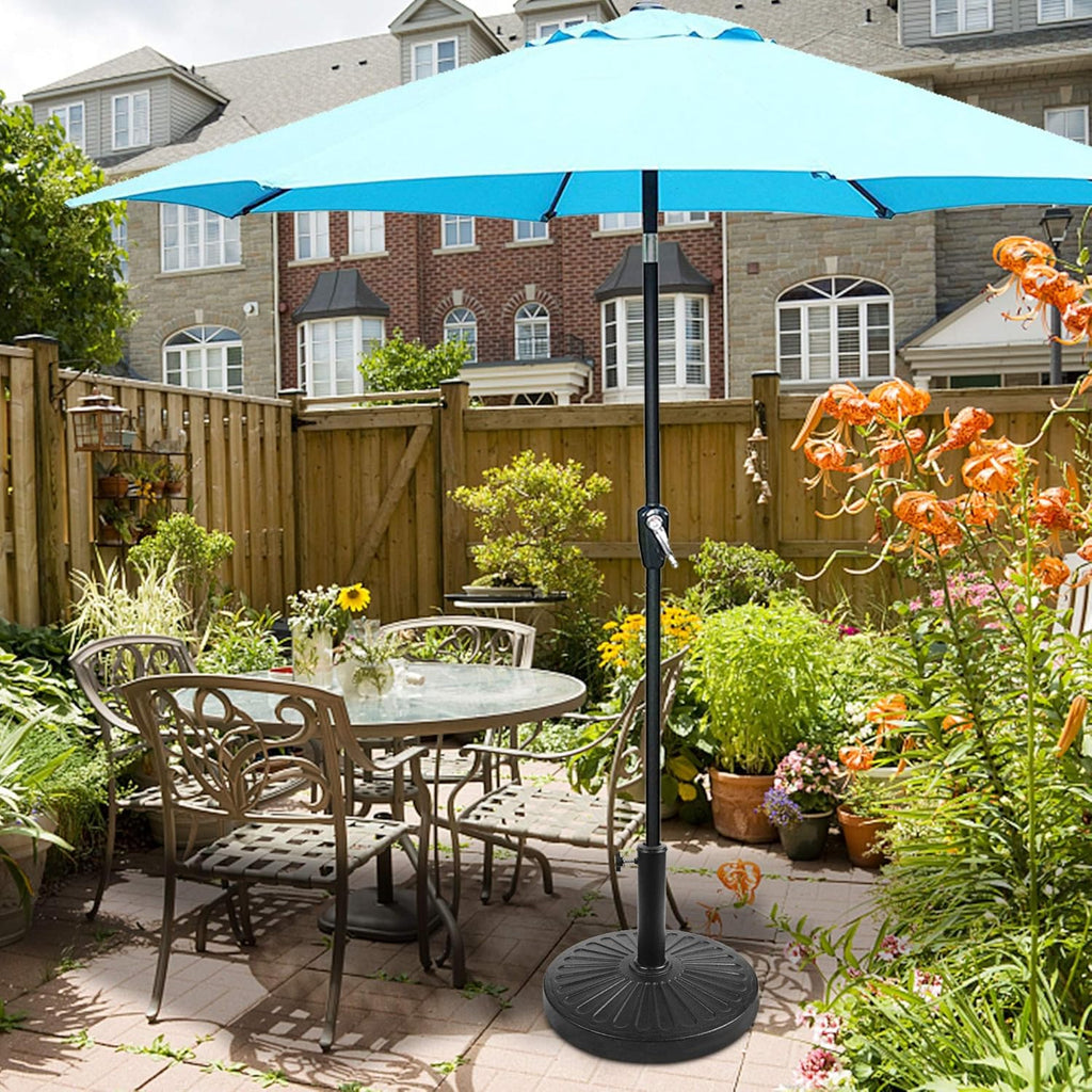 22 lbs Patio Umbrella Base, Outdoor Umbrella Base, Market Umbrella Base Stand Black