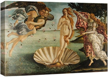 Birth of Venus by Botticelli Giclee Canvas Prints Wrapped Gallery Wall Art, Stretched & Framed Ready to Hang, 12" L X