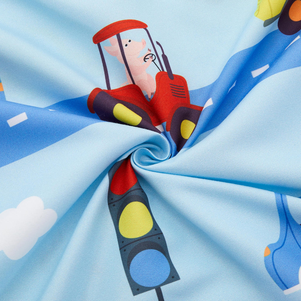 4-Piece Toddler Bedding Set, Includes 1 Flat Sheet, 1 Fitted Sheet, 1 Comforter and 1 Reversible Pillowcase, Standard