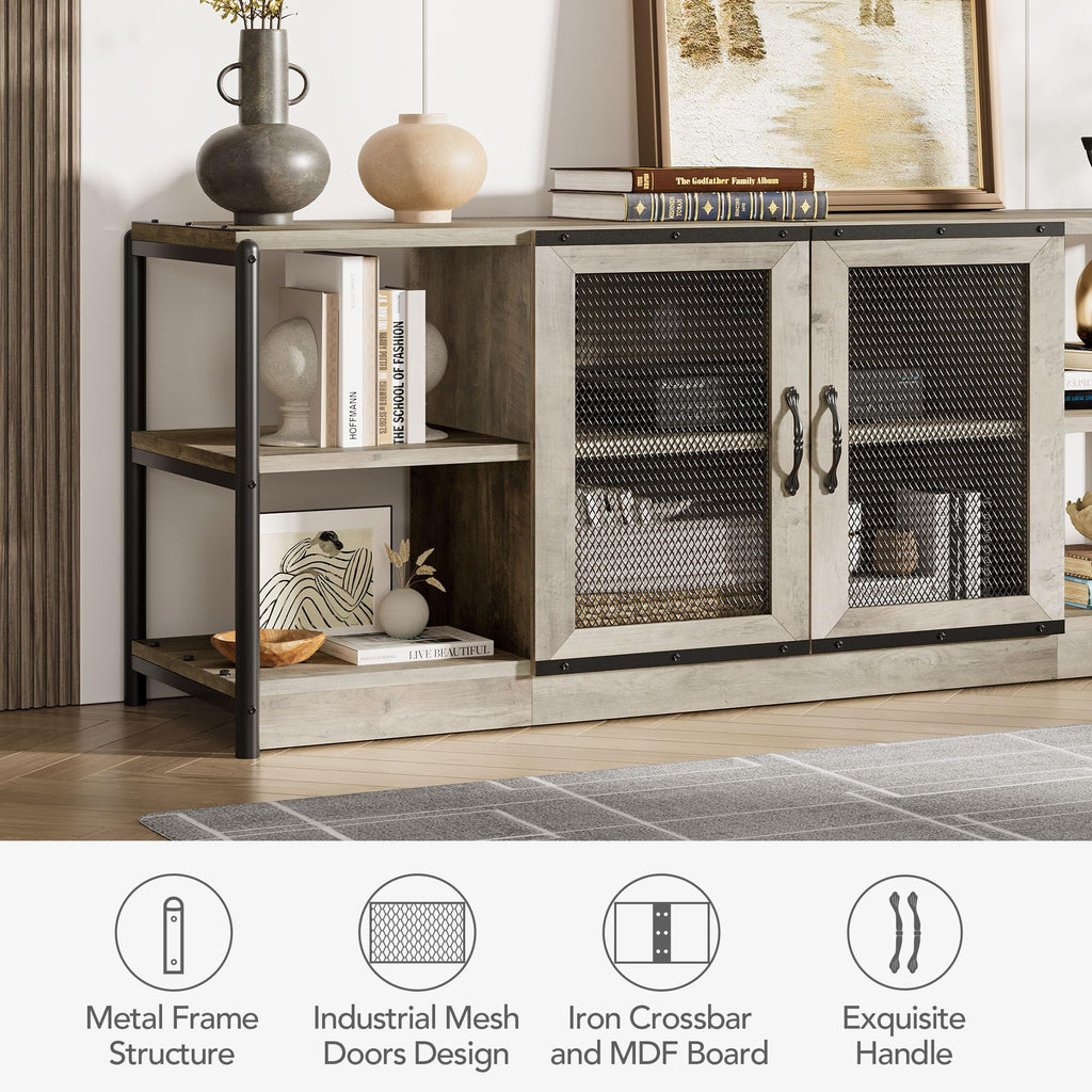 Farmhouse TV Stand for 65/75 inches TVs