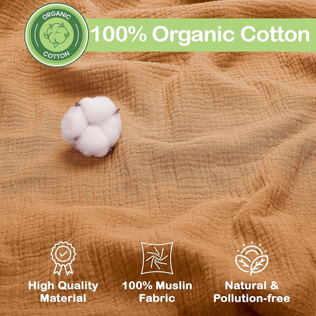 100% Organic Cotton 2 PK Baby Receiving Blankets Unisex 47x47