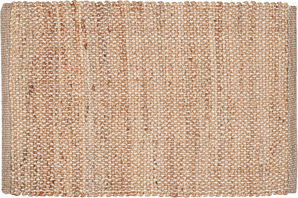 Jute Braided Boho Rug - Natural, 2x3 ft