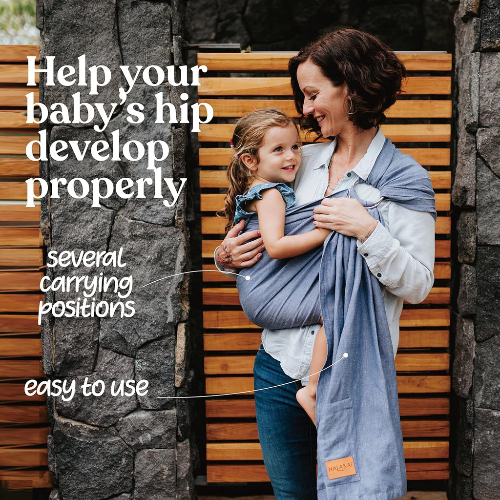 Luxury Ring Sling Baby Carrier, Soft Linen Blend Baby Sling, Baby Wrap, Wear Your Little One Close to Your Heart