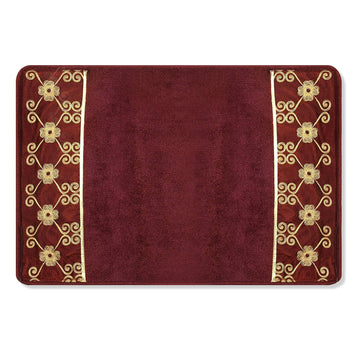Elegant Rose Classic Bathroom Rug Modern Bath Rug Luxury Contemporary Decor Beautiful Shower Mat Unique Design