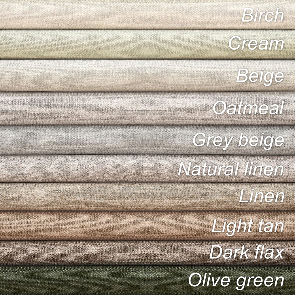 94 Inch Long Sun Blocking Curtains with Hooks Linen Blend, Custom Made Blackout Drapes for Tall Window, Pinch Pleat for