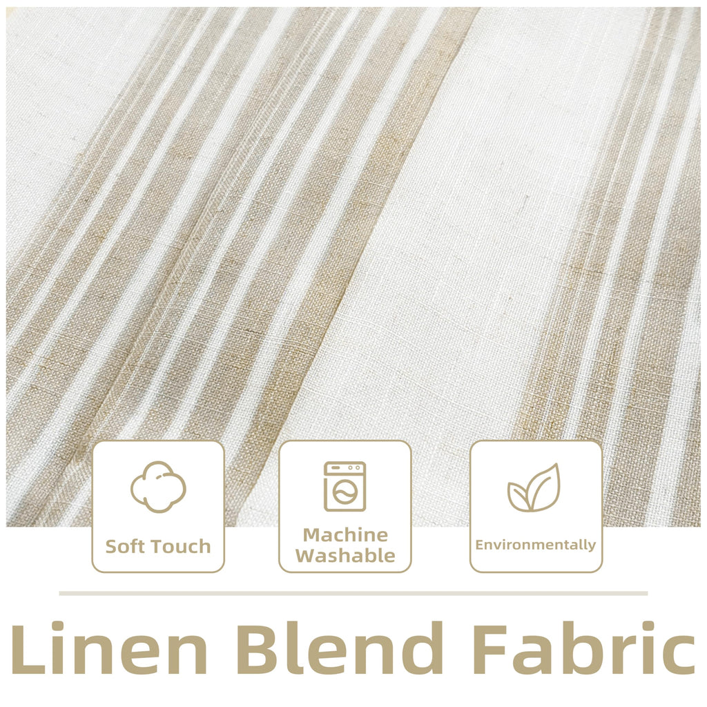 Chris Linen Lined Valance 2 Layer Thermal Insulated Room Darkening Blackout Window Valances 3 Inch Rod Pocket