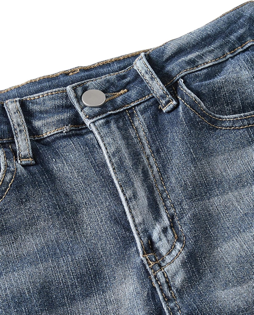 Girls Flare Jeans Bell Bottom Denim Pants for Girls Soft Stretch High Waist Kids Jeans Casual School Everyday