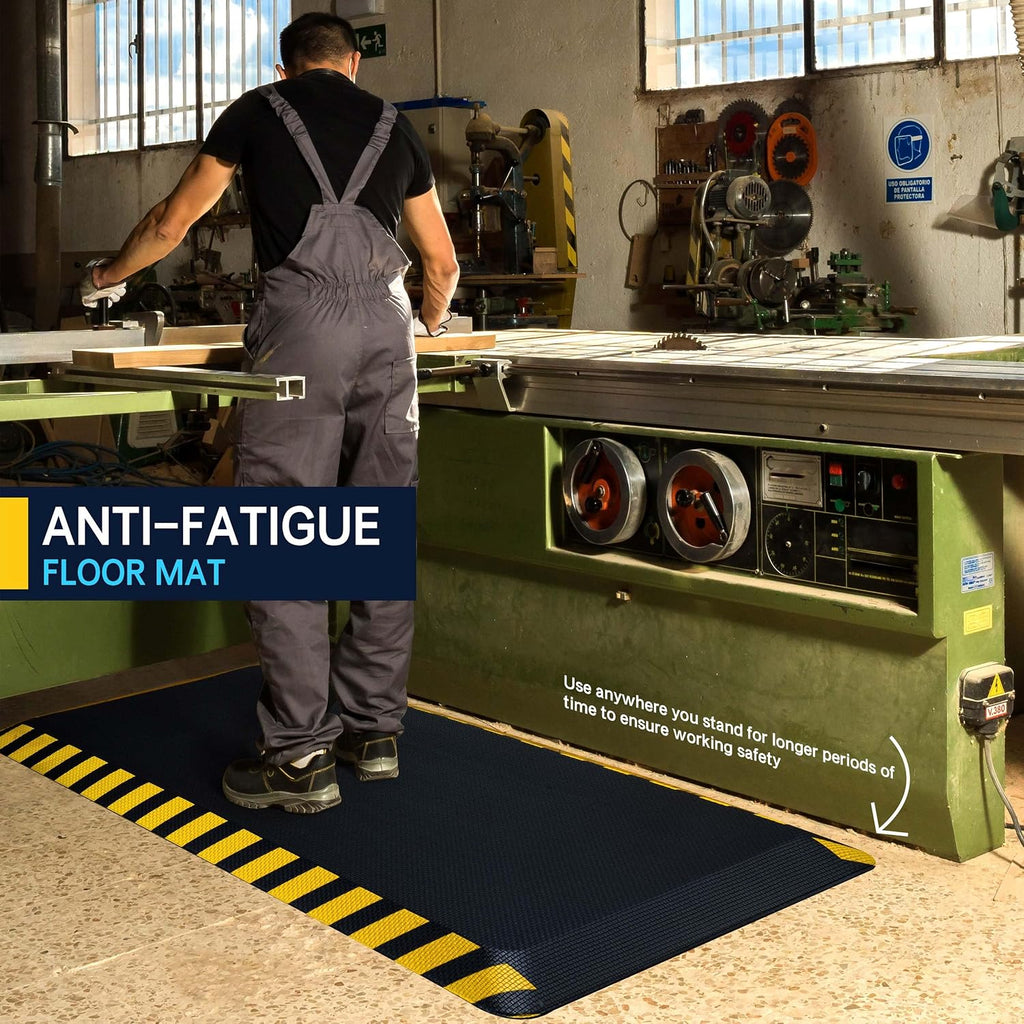 Anti Fatigue Mat Industrial, Ergonomic Standing Floor Mat for Work for Stand -Safety Support for Leg & Back