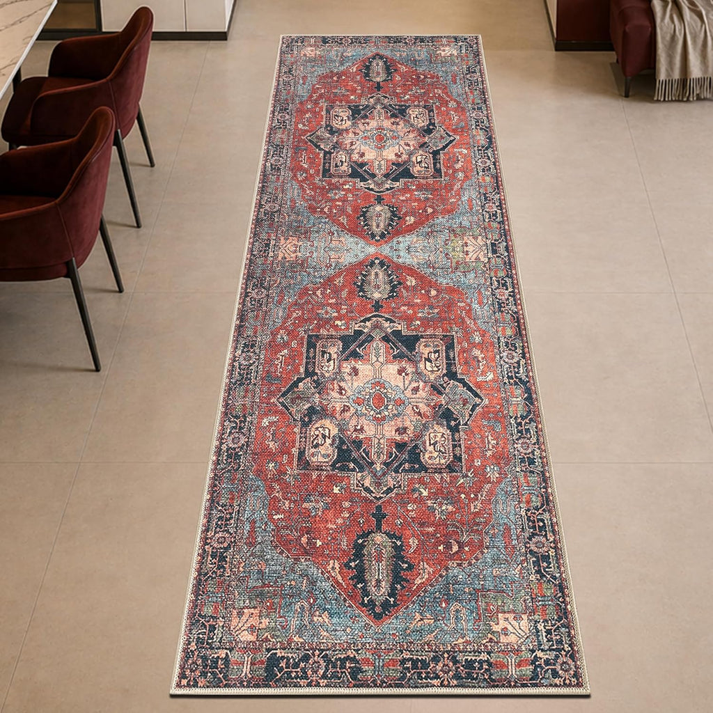 30"x84" Rug - Machine Washable Runner Rug with Non-Slip Backing, Ideal