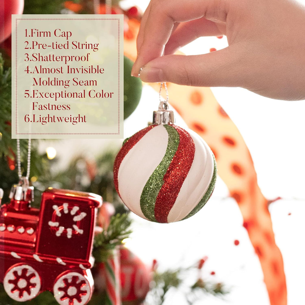 100ct Christmas Ornaments Tree Decorations Set