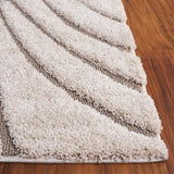 Florida Shag Collection Area Rug - 5'3" x 7'6", Cream & Beige, Non-Shedding & Easy Care