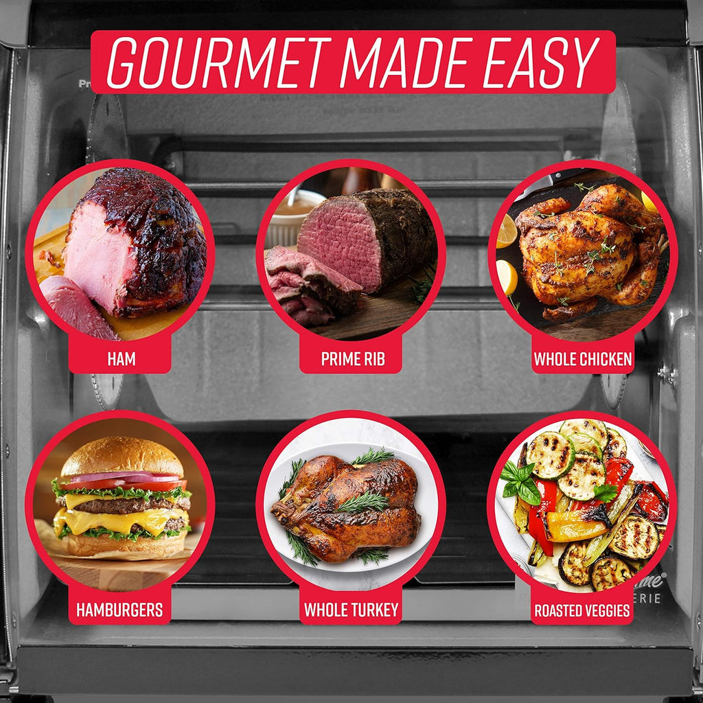 Modern Rotisserie Oven, Large Capacity (12lbs) Countertop Oven, Multi-Purpose Basket for Versatile Cooking, Easy-to