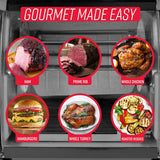 Modern Rotisserie Oven, Large Capacity (12lbs) Countertop Oven, Multi-Purpose Basket for Versatile Cooking, Easy-to