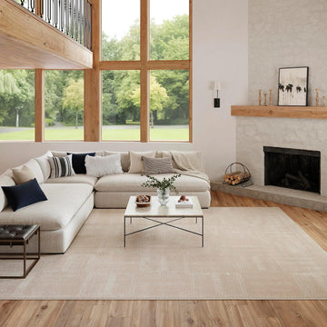 Home Nordic Taupe Area Rug - Easy Clean, Non Shedding, Bed Room, Living Room, Dining Room, Kitchen
