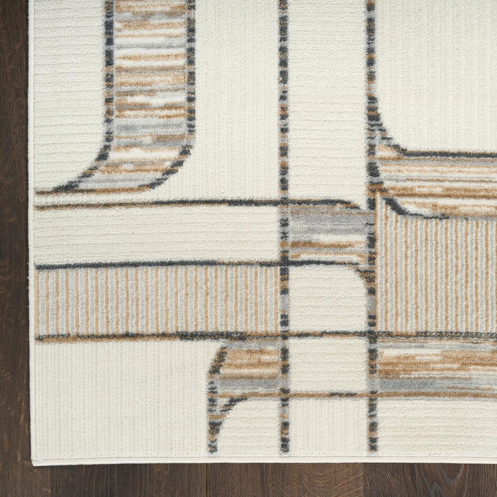 Home Nordic Ivory Multicolor Area Rug - Easy Clean, Non Shedding, Bed Room, Living Room, Dining Room, Kitchen