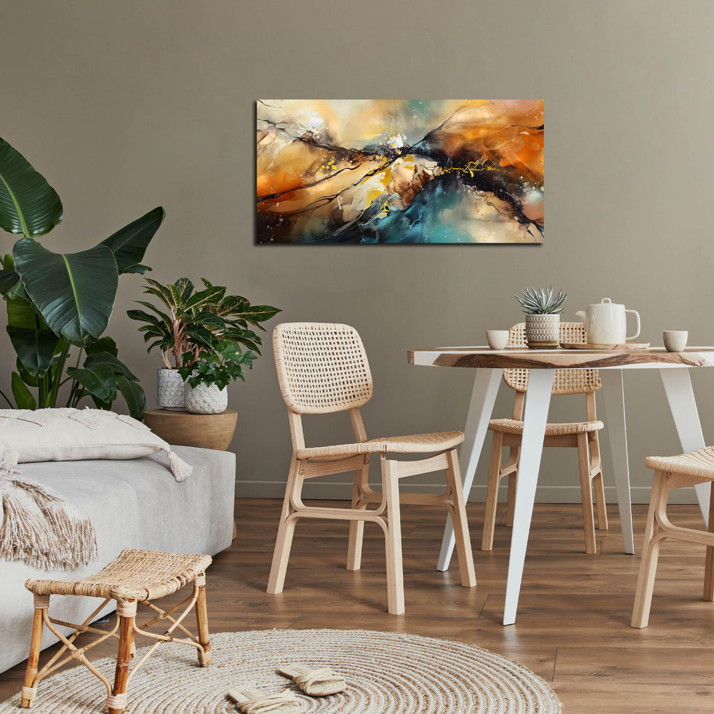 Abstract Paintings Wall Art - Modern Wall Decor Kitchen Room Wall Art Ready to Hang Size 20" x 40"