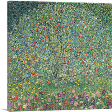 Apple Tree I 1912 Canvas Art Print Stretched Framed Painting Picture Poster Giclee Wall Decor by Gustav Klimt - 18" x