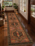 2x10ft Runner Rug, Long Hallway Rug Vintage Kitchen Thin Washable Carpet for Entrance Bedroom Bedsid