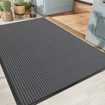 Front Door Mat Outside Entrance, Sturdy Indoor Outdoor Doormat 60x36 | Dirt Trapper Welcome Mats , Non Slip