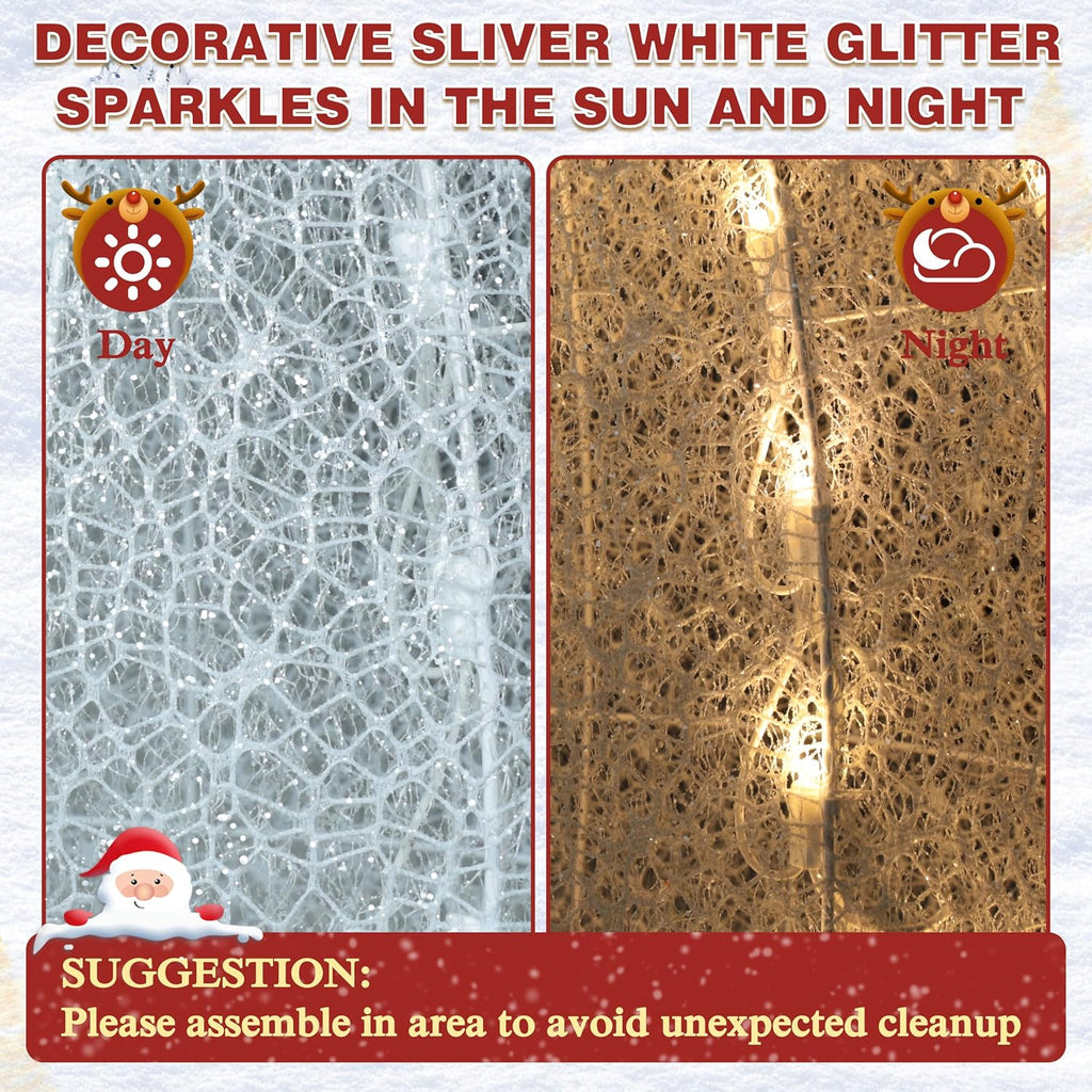 5FT Lighted Outdoor Christmas Decoration for Yard, Outdoor Snowman Holiday Decor with Lights, Ground Stakes and Zip