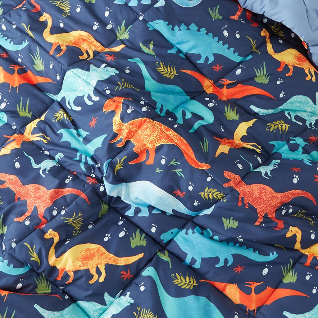 Twin Dinosaur Kids Bedding Set for Boys, 2 Pieces Twin Dinosaur Kids Comforter Sets for Boys, Super Soft Lightweight