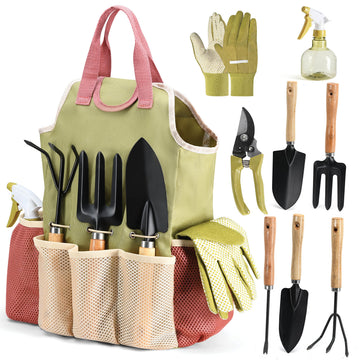 Heavy Duty Gardening Tools with Premium Handbag, Gardening Gifts for Women