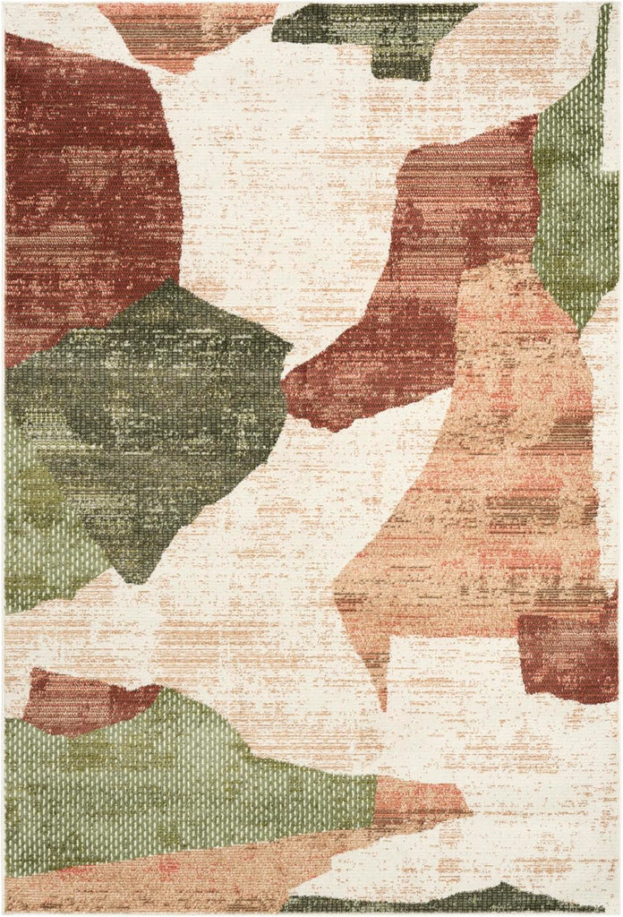 Home Nordic Beige Multi Area Rug - Easy Clean, Non Shedding, Bed Room, Living Room, Dining Room, Kitchen (5'