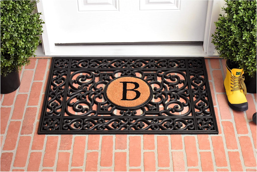 160012436B Rubber Monogram Insert Doormat, 2' x 3' (Letter B)