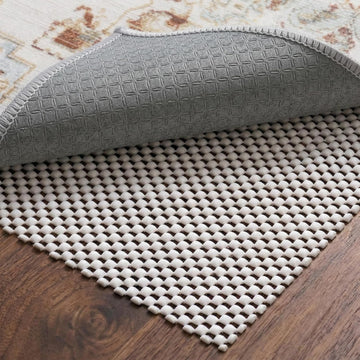 Non-Slip Rug Pad 5x8 Ft - 5'x8' PVC Anti-Slip Carpet Gripper Mat, 5 by 8 Feet Non Slip Pad for Area Rugs, Under Rug - Set of 40