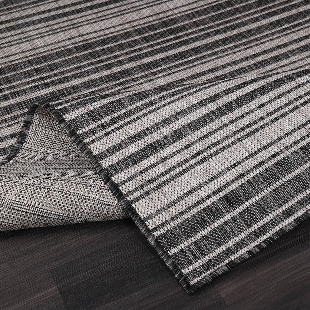 Stripe Outdoor Rug 5x7 Washable Outside Carpet for Indoor Patio Porch Waterproof Easy Cleaning Non S
