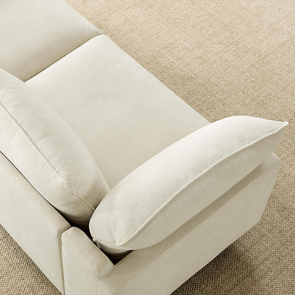 127" Super Large Sectional Couches , Modular Cloud Couch Sectional Sofa, Premium Fabric Couches, Down Filled, High