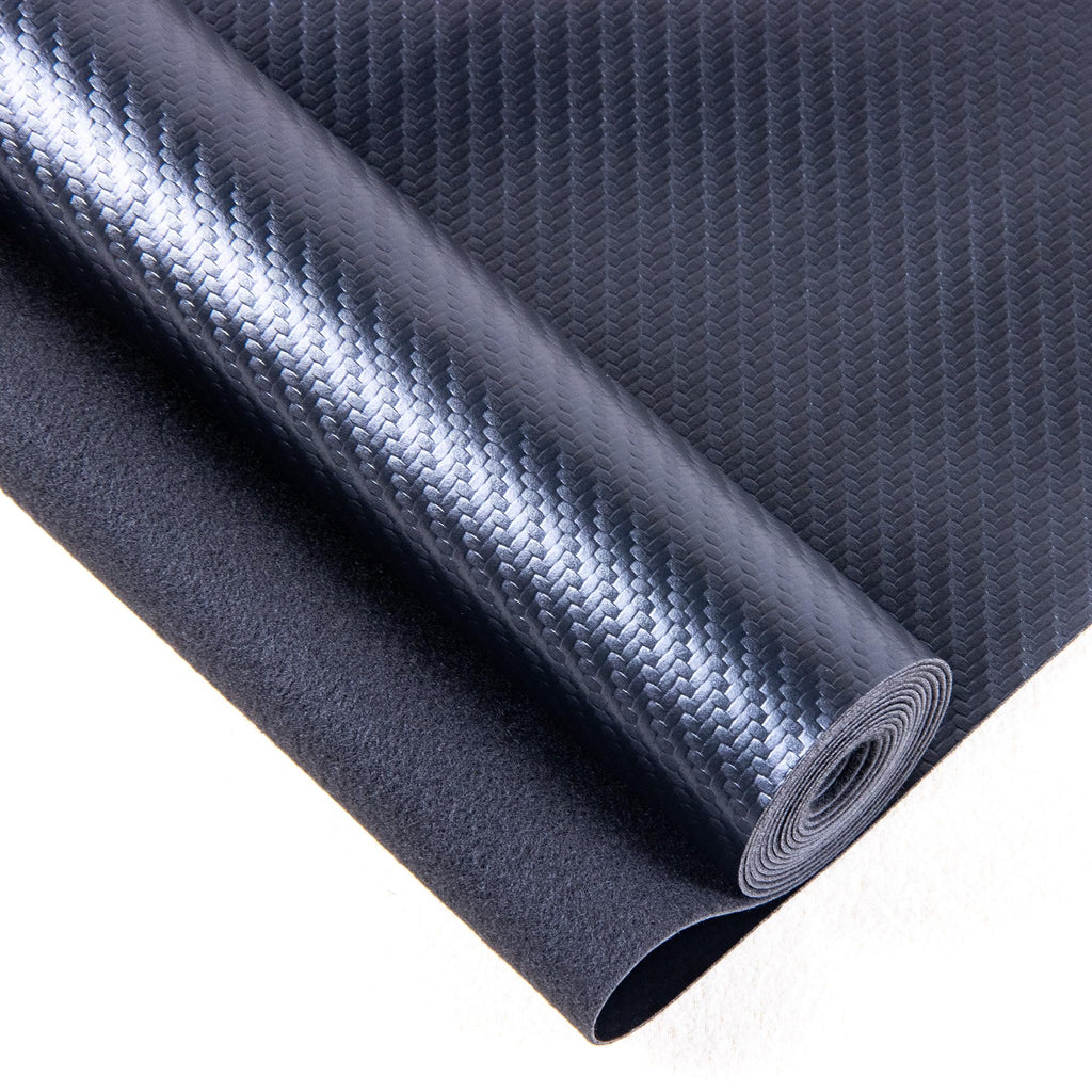 Black Faux Leather Sheet for Handicraft Making, Textured Surface&Cotton Backing, 36x53 Inch, 0.8mm Thick, for Leather