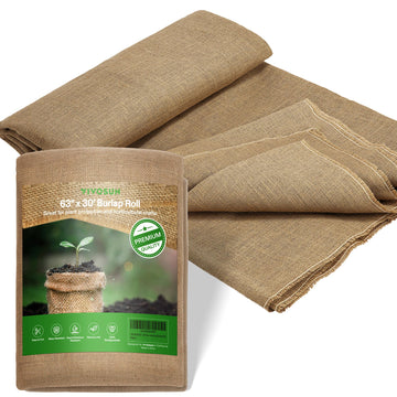 63 in x 30 ft Premium Burlap Fabric, High Density Jute Fiber