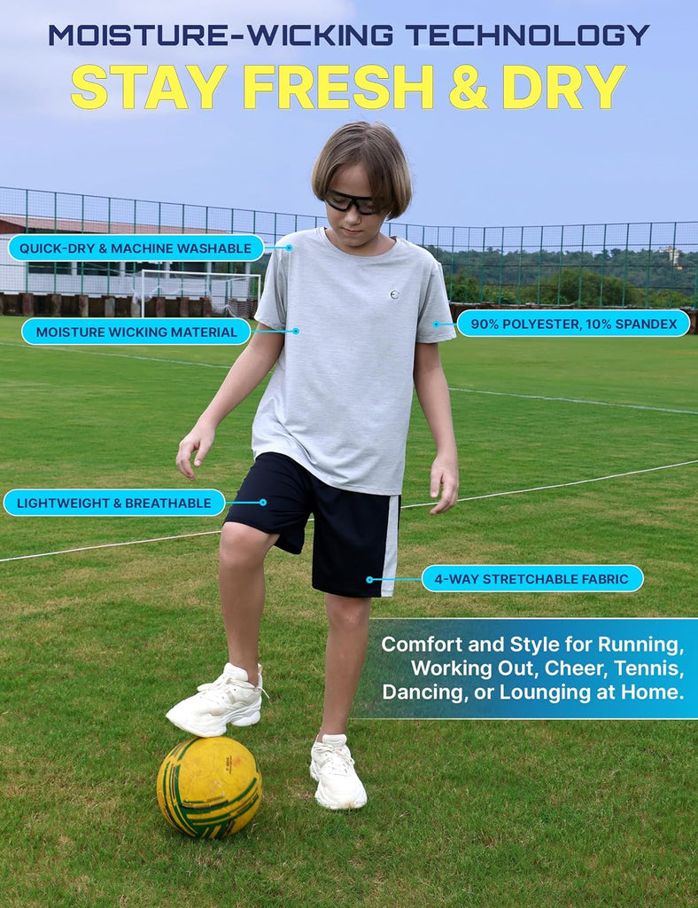 Boys Performance T-Shirt & Athletic Shorts Clothing Set