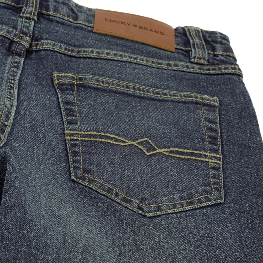 Boys' Loose Fit Stretch Denim Jeans, Pocket Style, Zipper Fly & Button Closure