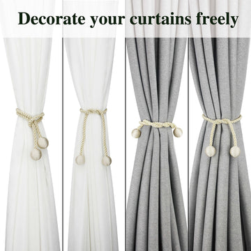 Curtain Tiebacks Outdoor Decorative Rope Tie Backs Drape Holdbacks