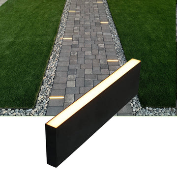 Paver Light Slim 0.5x8 Inch (0.55x7.87), 2700K Warm White, Glare-Free Linear Lighting for Driveways, Walkways