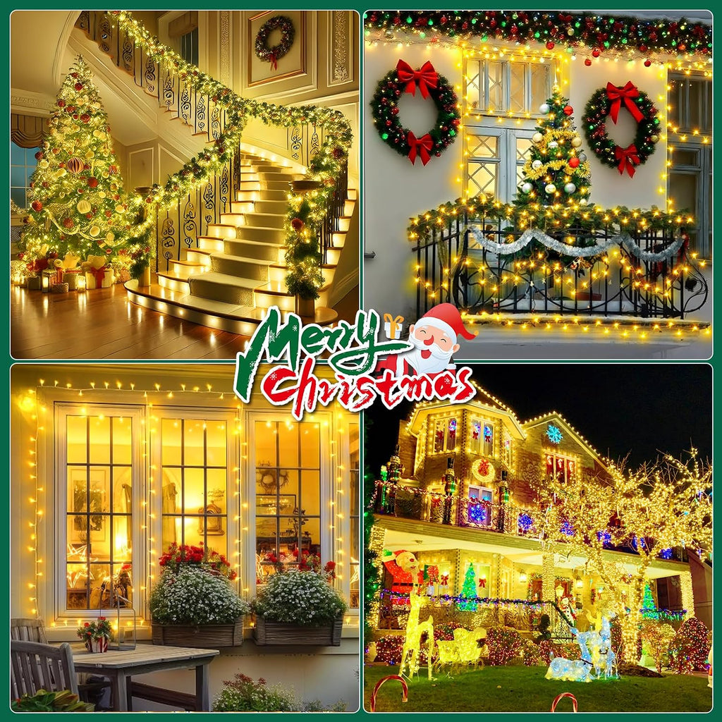 403FT 1000LED Christmas Lights Outdoor String Lights 8Modes Plug