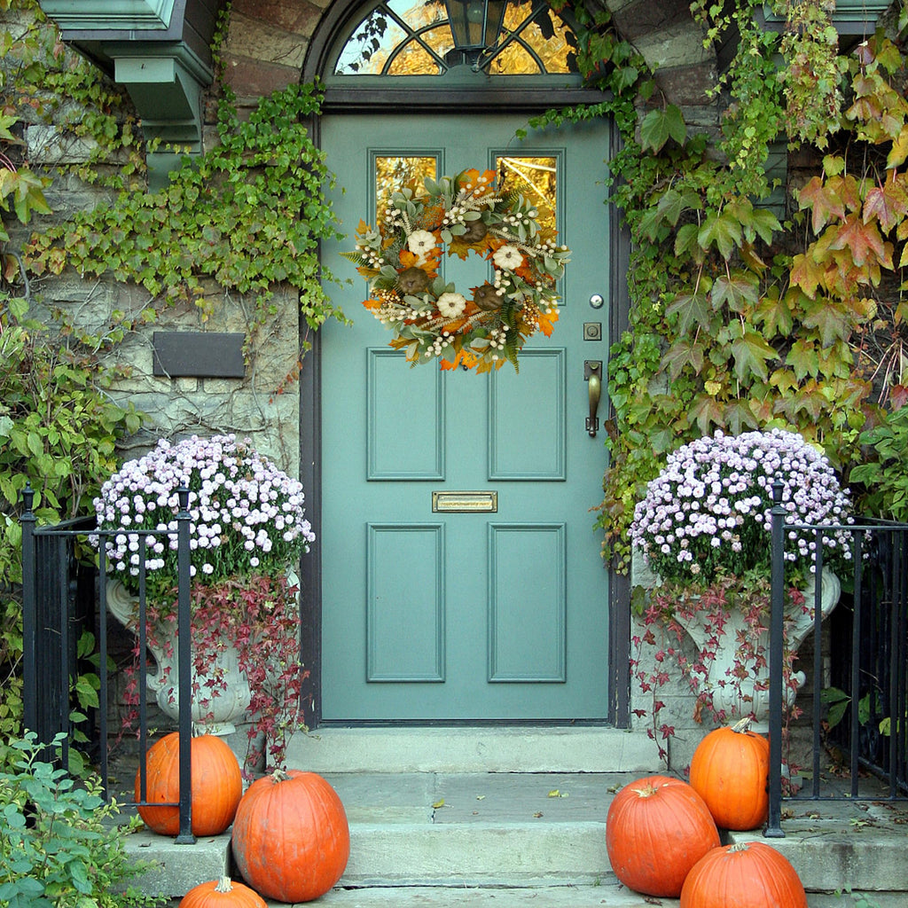 22'' Fall Wreaths for Front Door Autumn Wreath Decor