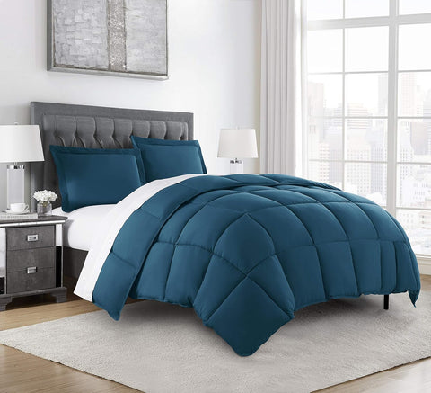Chezmoi Collection 3-Piece All Season Oversized King Comforter Set Teal