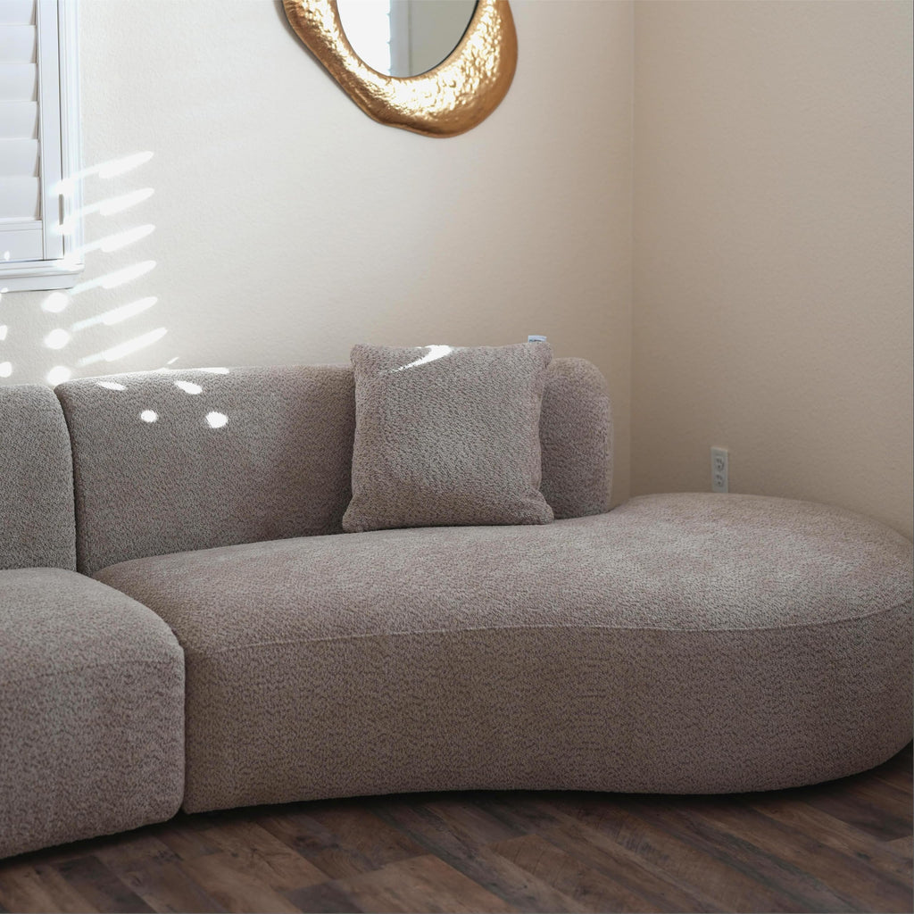 Formia Boucle Curved Sectional Couch
