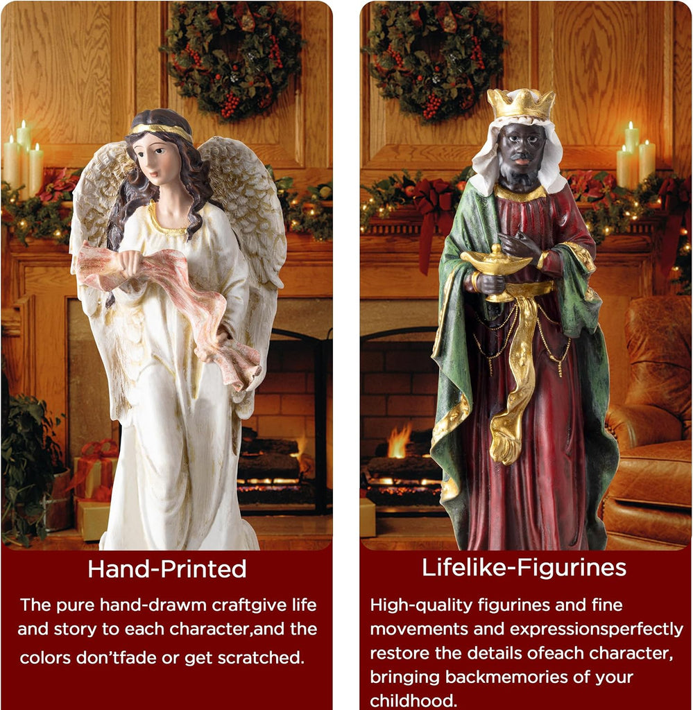 Nativity Set for Christmas Indoor 13 Pieces 7.9 Inch