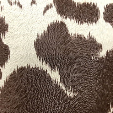 Cow Print Vinyl, Smooth Textured Animal Hide Pattern Faux Leather, Embossed Upholstery Craft and DIY Pleather