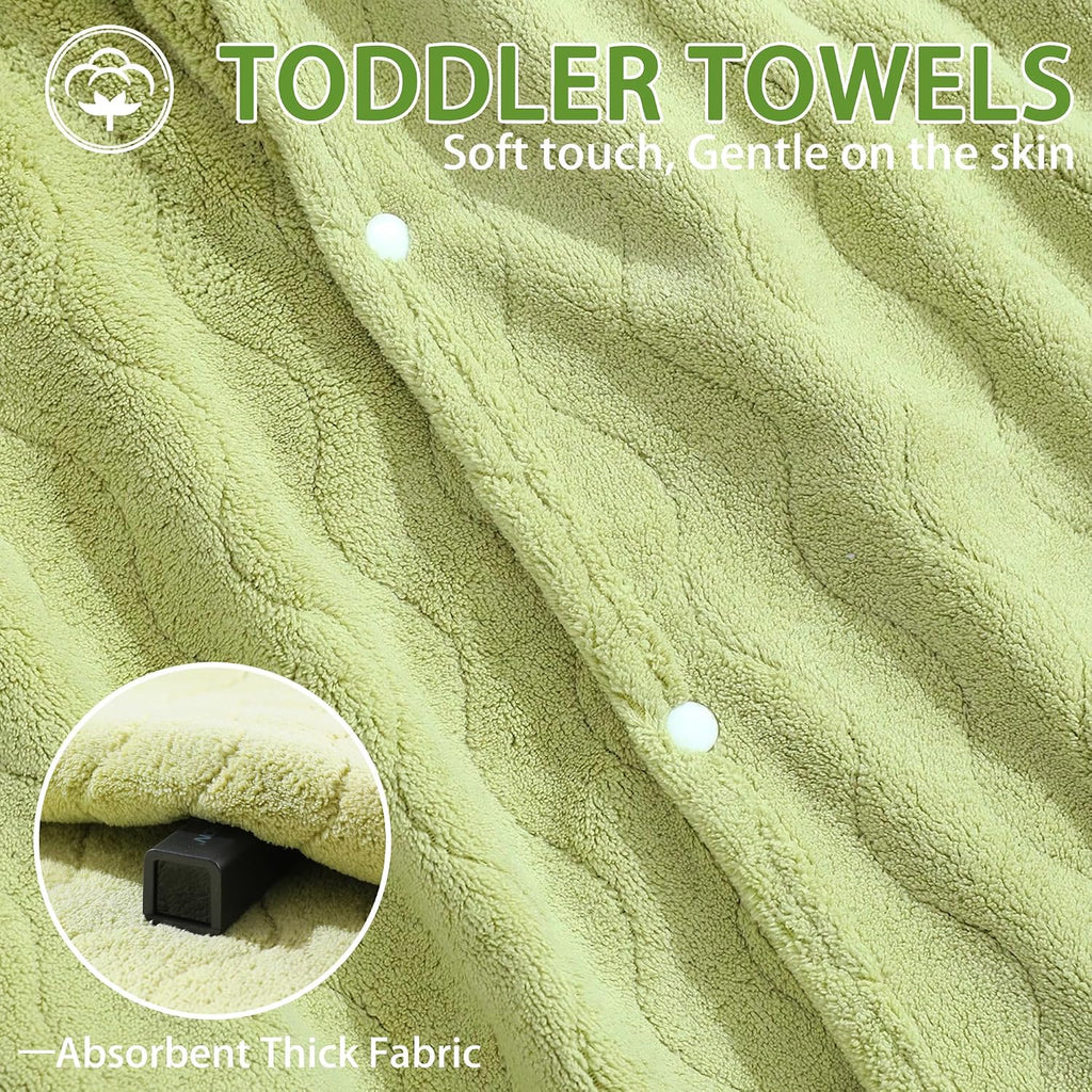 Toddler Towels Hooded Kids Bath Towel Unisex Toallas para Bebe Pack 27.5"X55" Thick Ultra Absorbent Soft Baby
