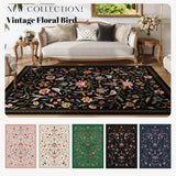 Vintage Medallion Floral Washable Runner Rug 2'7"x8', Non-Slip Low Pile Soft Carpet