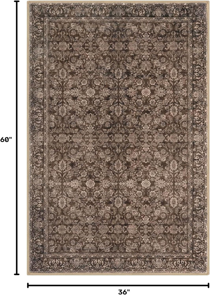 3x5 Washable Area Rug Non Slip Door Mat Indoor Bedside