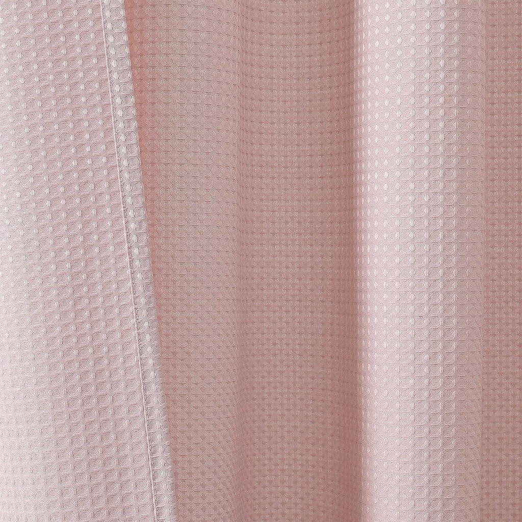 Extra Long Shower Curtain Set- 96 Inch Long Waffle Weave Heavy Duty Fabric Shower Curtains, Luxury Heavy Duty Thick